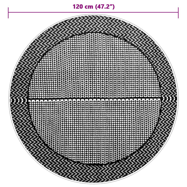 Grauer Outdoor-Teppich ARAKIL Ø120cm