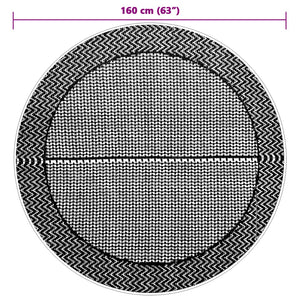 Outdoor Teppich ARAKIL Grau Ø160cm