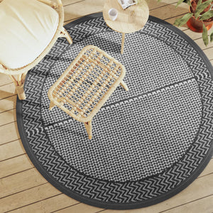 Outdoor Teppich ARAKIL Grau Ø160cm