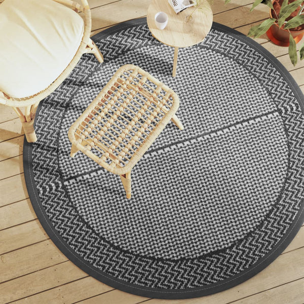 Outdoor Teppich ARAKIL Grau Ø160cm