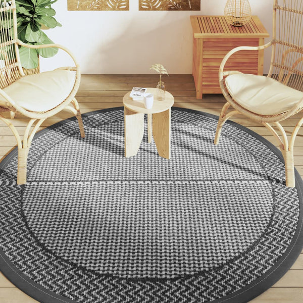 Grauer Outdoor-Teppich ARAKIL Ø200cm