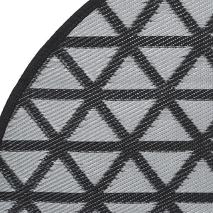 Schwarzer Outdoor-Teppich ARAKIL Ø160 cm