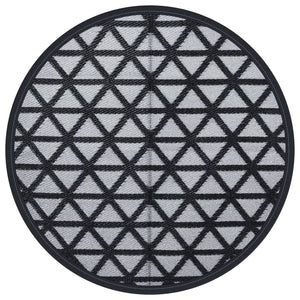 Schwarzer Outdoor-Teppich ARAKIL Ø200 cm