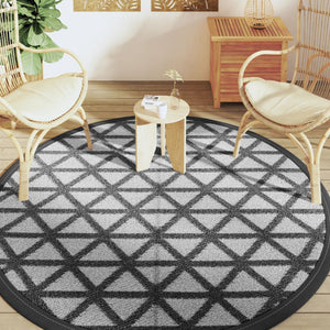 Schwarzer Outdoor-Teppich ARAKIL Ø200 cm