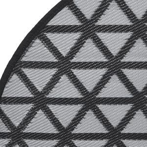 Schwarzer Outdoor-Teppich ARAKIL Ø200 cm