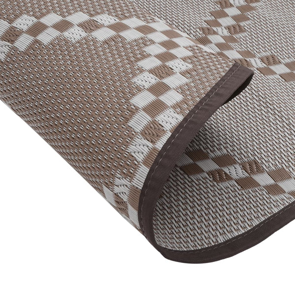 Outdoor-Teppich Braun Ø120cm
