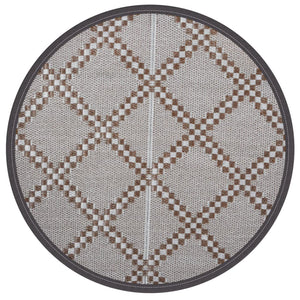 Outdoor Teppich Braun Ø160cm