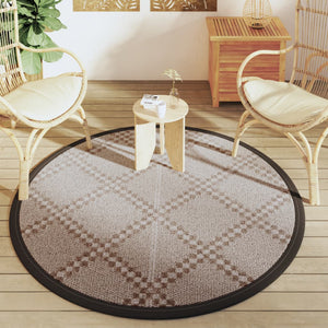 Outdoor Teppich Braun Ø160cm