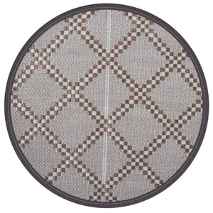 Outdoor Teppich Braun Ø200cm