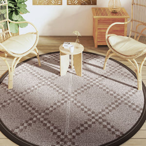 Outdoor Teppich Braun Ø200cm