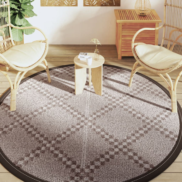 Outdoor Teppich Braun Ø200cm