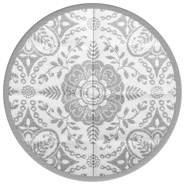 Outdoor Teppich ARAKIL Hellgrau Ø160cm