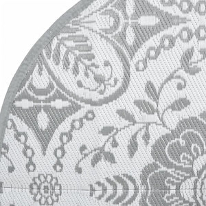 Outdoor Teppich ARAKIL Hellgrau Ø160cm