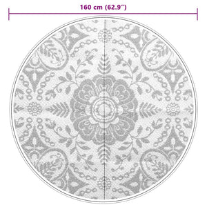 Outdoor Teppich ARAKIL Hellgrau Ø160cm
