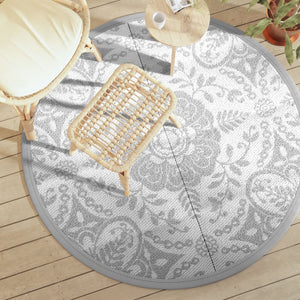 Outdoor Teppich ARAKIL Hellgrau Ø160cm