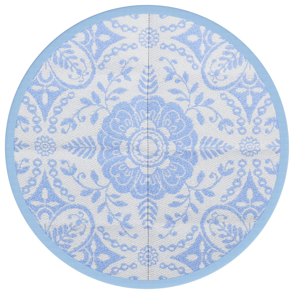Outdoor-Teppich ARAKIL Baby Blau Ø120cm