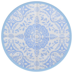Outdoor-Teppich ARAKIL Baby Blau Ø120cm