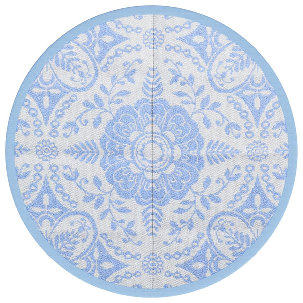 Outdoor-Teppich ARAKIL Baby Blau Ø120cm