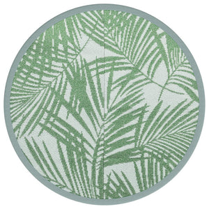 Grüner Outdoor-Teppich Ø120cm