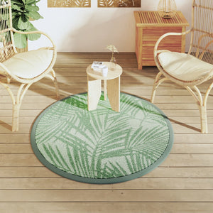 Grüner Outdoor-Teppich Ø120cm