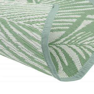 Grüner Outdoor-Teppich Ø120cm