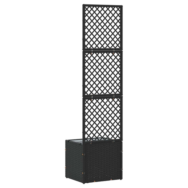 Garten Spalier Pflanzer Schwarz Metall
