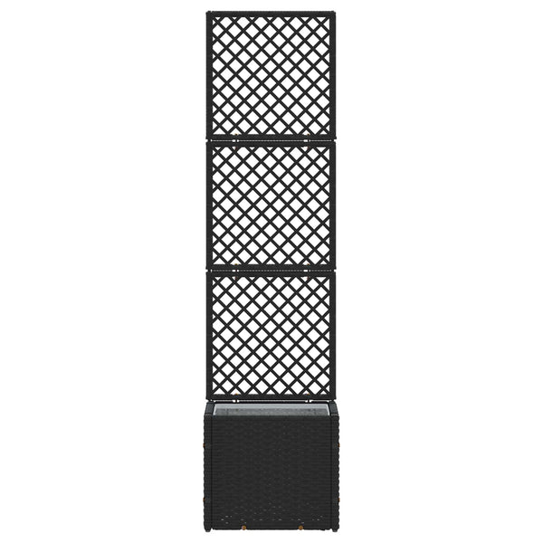 Garten Spalier Pflanzer Schwarz Metall