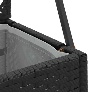 Garten Spalier Pflanzer Schwarz Metall 135cm