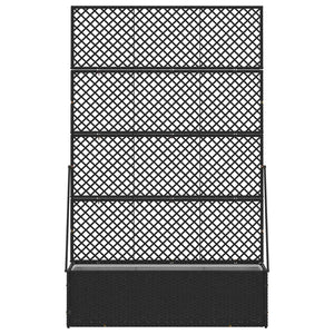Garten Spalier Pflanzer Schwarz 105x30x170cm