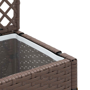 Garten Spalier Pflanzer Metall Braun