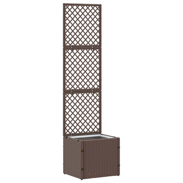 Garten Spalier Pflanzer Metall Braun