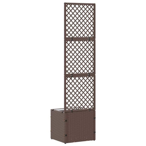 Garten Spalier Pflanzer Metall Braun