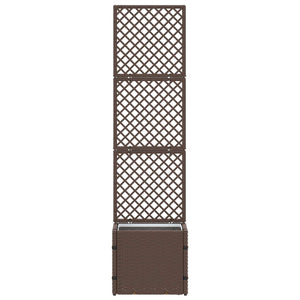 Garten Spalier Pflanzer Metall Braun