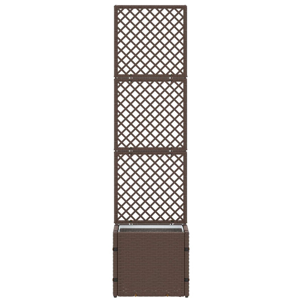 Garten Spalier Pflanzer Metall Braun