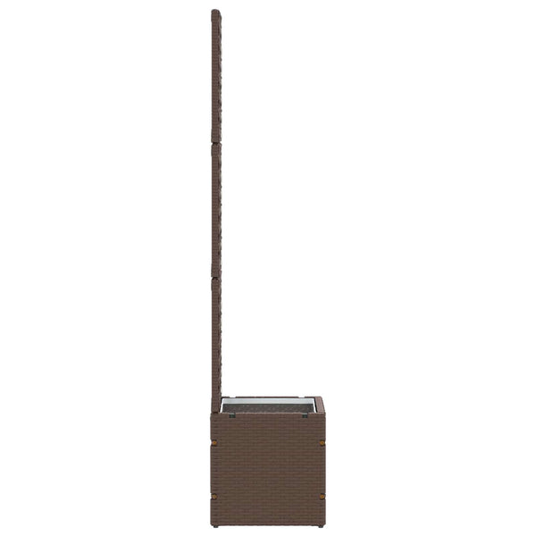 Garten Spalier Pflanzer Metall Braun