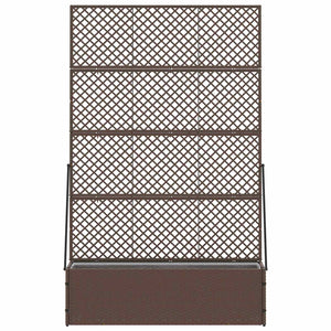 Garten Spalier Pflanzer Braun 105x30x170cm