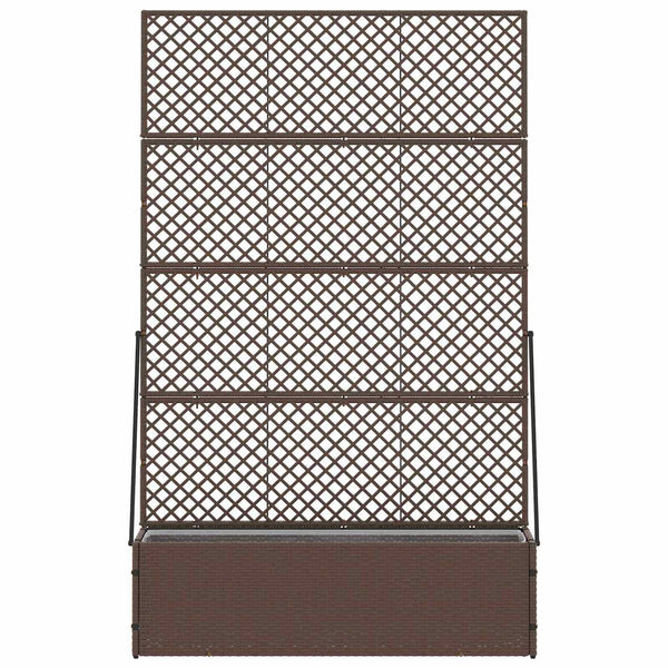 Garten Spalier Pflanzer Braun 105x30x170cm