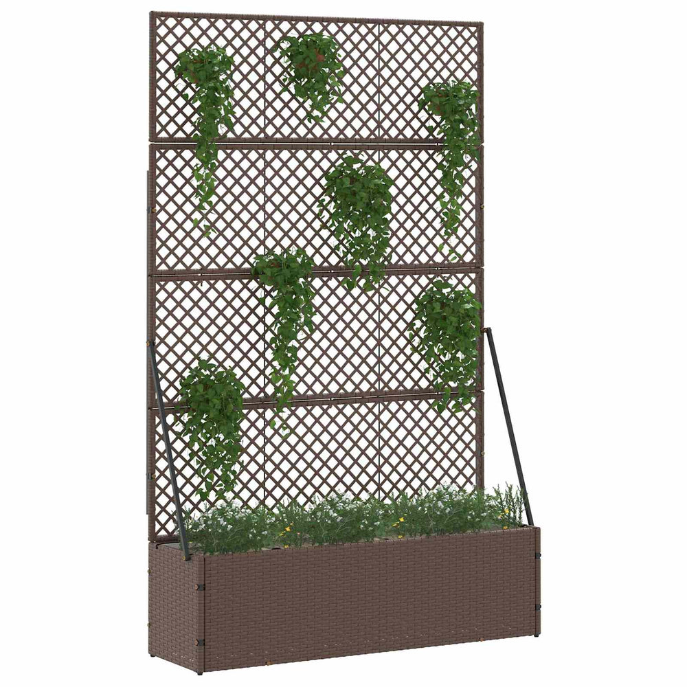 Garten Spalier Pflanzer Braun 105x30x170cm