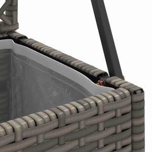 Garten Spalier Pflanzer Grau 105x30x170cm