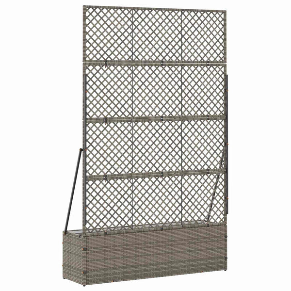 Garten Spalier Pflanzer Grau 105x30x170cm