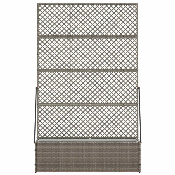 Garten Spalier Pflanzer Grau 105x30x170cm