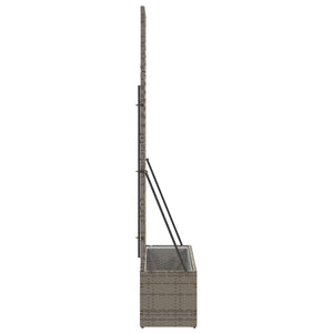 Garten Spalier Pflanzer Grau 105x30x170cm