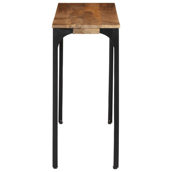 Brauner Konsolentisch Mango Massivholz 110 cm