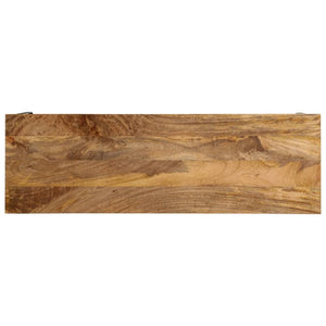 Brauner Konsolentisch Mango Massivholz 110 cm