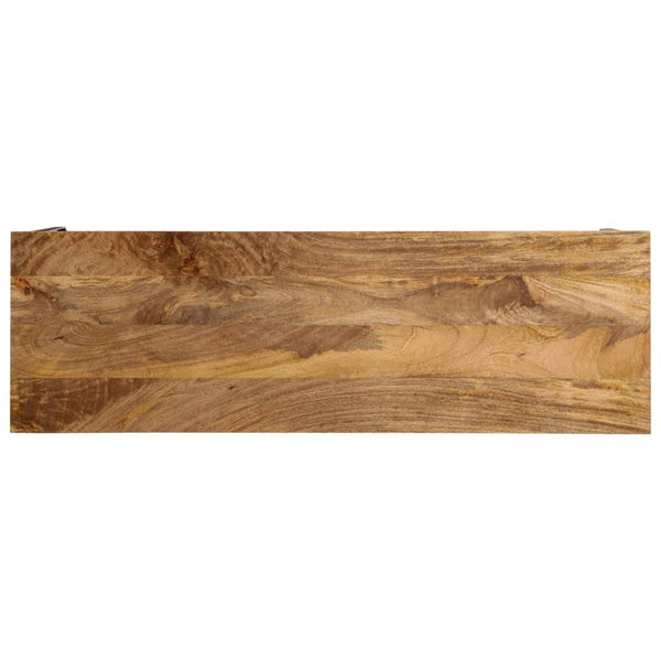 Brauner Konsolentisch Mango Massivholz 110 cm