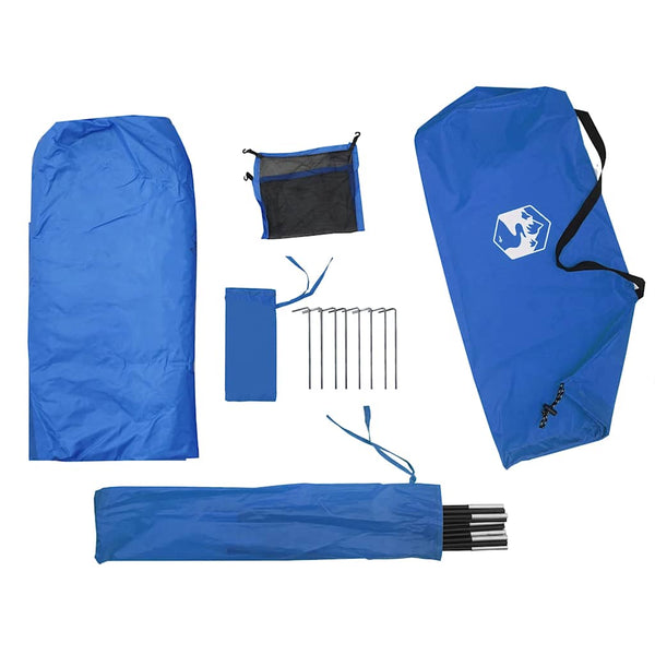 Wasserdichtes Strandzelt - Blauer Sonnenschutz