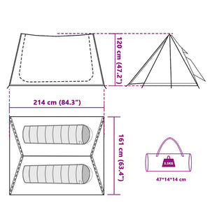 Wasserdichtes 2-Personen-Campingzelt - Weiß