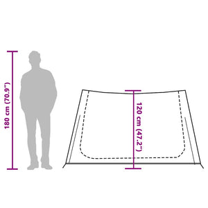 Wasserdichtes 2-Personen-Campingzelt - Weiß