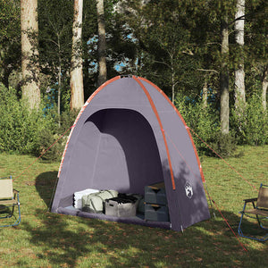 Wasserdichtes Camping-Lagerzelt Grau und Orange