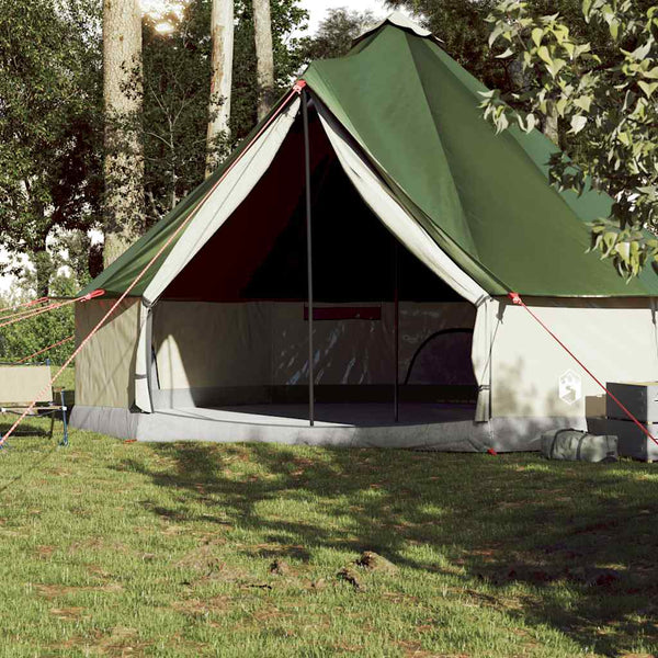 Wasserdichtes Tipi-Familienzelt für 10 Personen - Grün